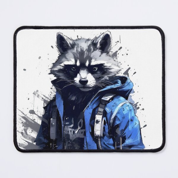 Item preview, CyberCoon: Raccoon in Cyberpunk Style designed and sold by Blackstylez.