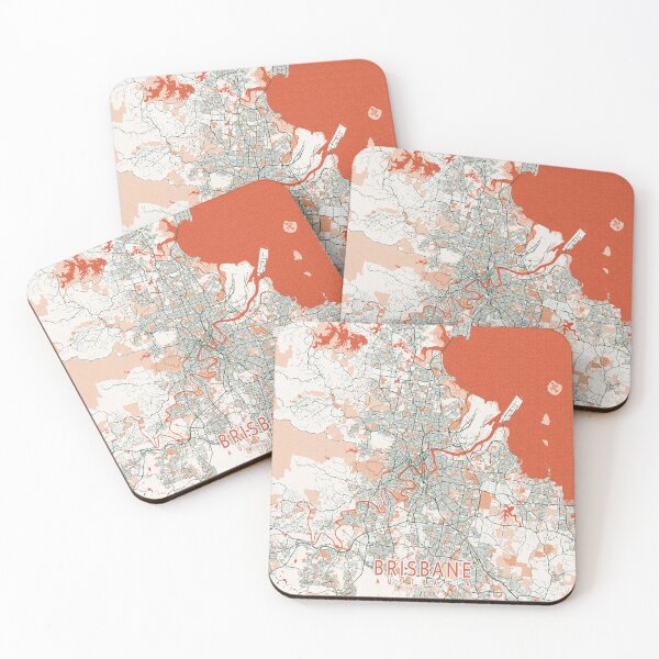 Item preview, Brisbane City Map of Australia - Bohemian designed and sold by deMAP.