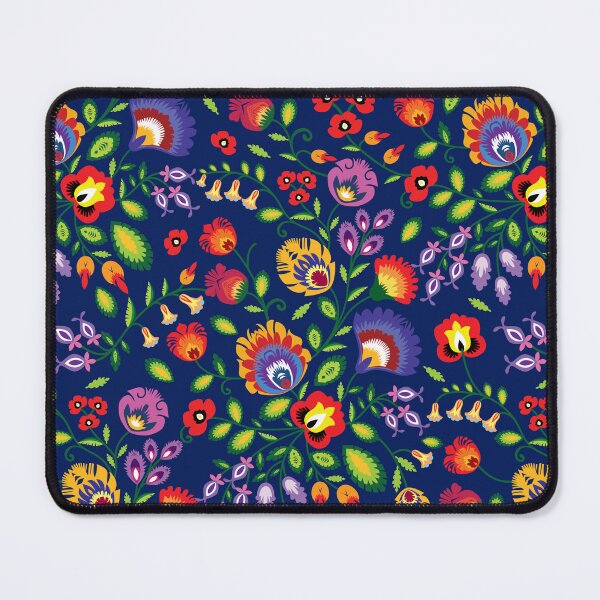 Item preview, Navy blue polish Folklore pattern designed and sold by FK-UK.
