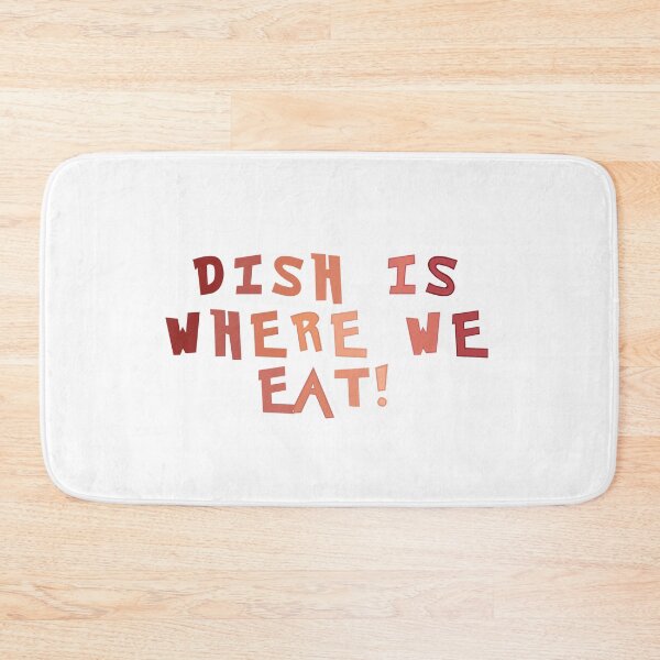 Item preview, Pet mat dish is where we eat! designed and sold by Adasha Knight.