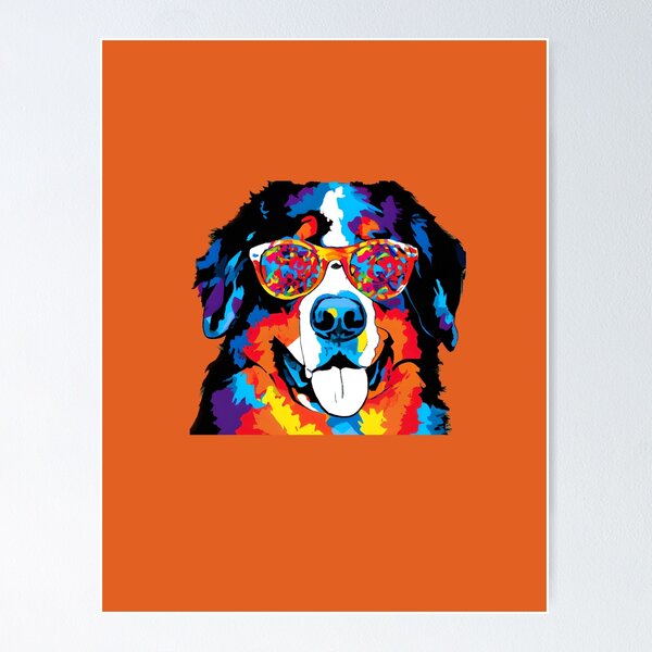 Item preview, Fun Bright Cool Bernese Mountain Dog designed and sold by Bitchien.