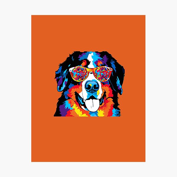 Item preview, Fun Bright Cool Bernese Mountain Dog designed and sold by Bitchien.