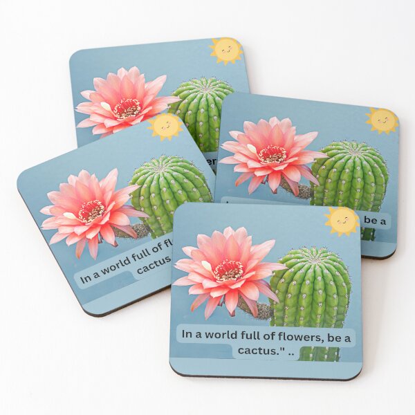 Item preview, In a world full of flowers, be a cactus." .. designed and sold by LGMmugsdesign.