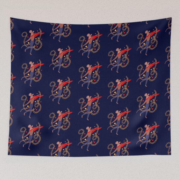Item preview, Lady mouse dancing with the Christmas lights designed and sold by IULIART.