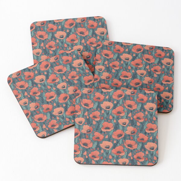 Item preview, Poppies print designed and sold by Kanosc.