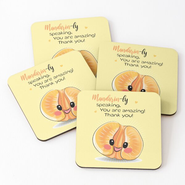 Item preview, Funny Thank you with mandarin Mandarin-ly speaking you are amazing! designed and sold by HajnalkArt.