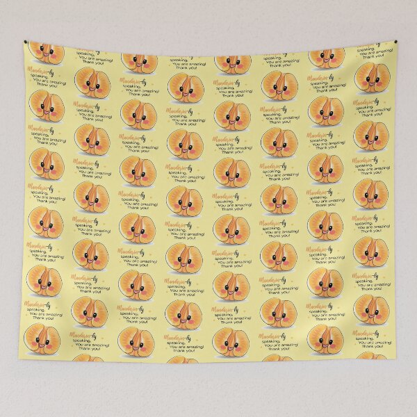 Item preview, Funny Thank you with mandarin Mandarin-ly speaking you are amazing! designed and sold by HajnalkArt.