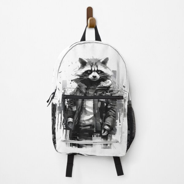 Item preview, ShadowTech: Monochrome Cyberpunk Raccoon designed and sold by Blackstylez.