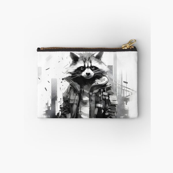 Item preview, ShadowTech: Monochrome Cyberpunk Raccoon designed and sold by Blackstylez.