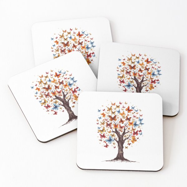 Item preview, Colorful tree with butterflies designed and sold by Picture-Art.