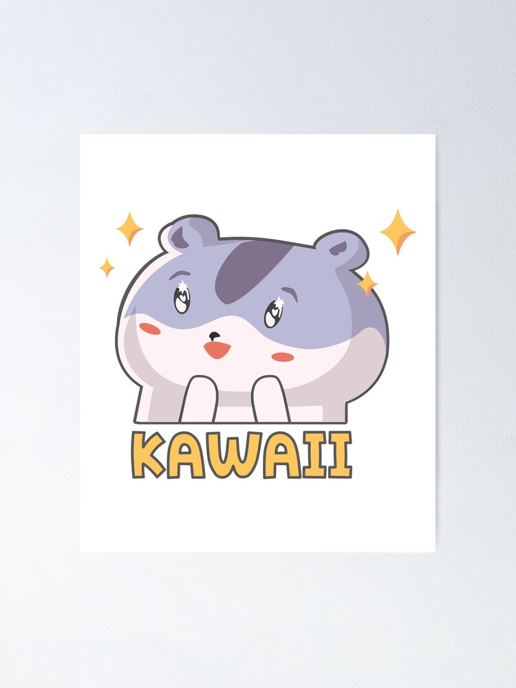 Hamster Graphic Sticker Kawaii Anime Pastel Colors Lisa Frank Style ·  Creative Fabrica