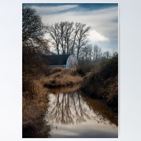 Item preview, White barn, Nisqually National Wildlifee Refuge designed and sold by Harv Churchill.