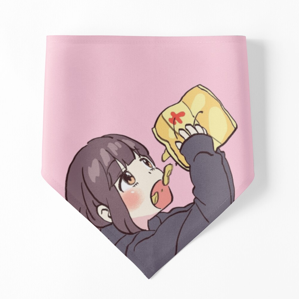 I draw cute anime girl eating chips / Menhera Shoujo Kurumi-chan