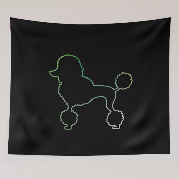 Item preview, Poodle Love Line Colorful designed and sold by hemp3x.