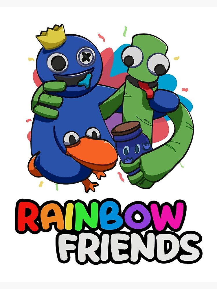 Rainbow Friends Blue (Friendly)  Art Print for Sale by shifflette1