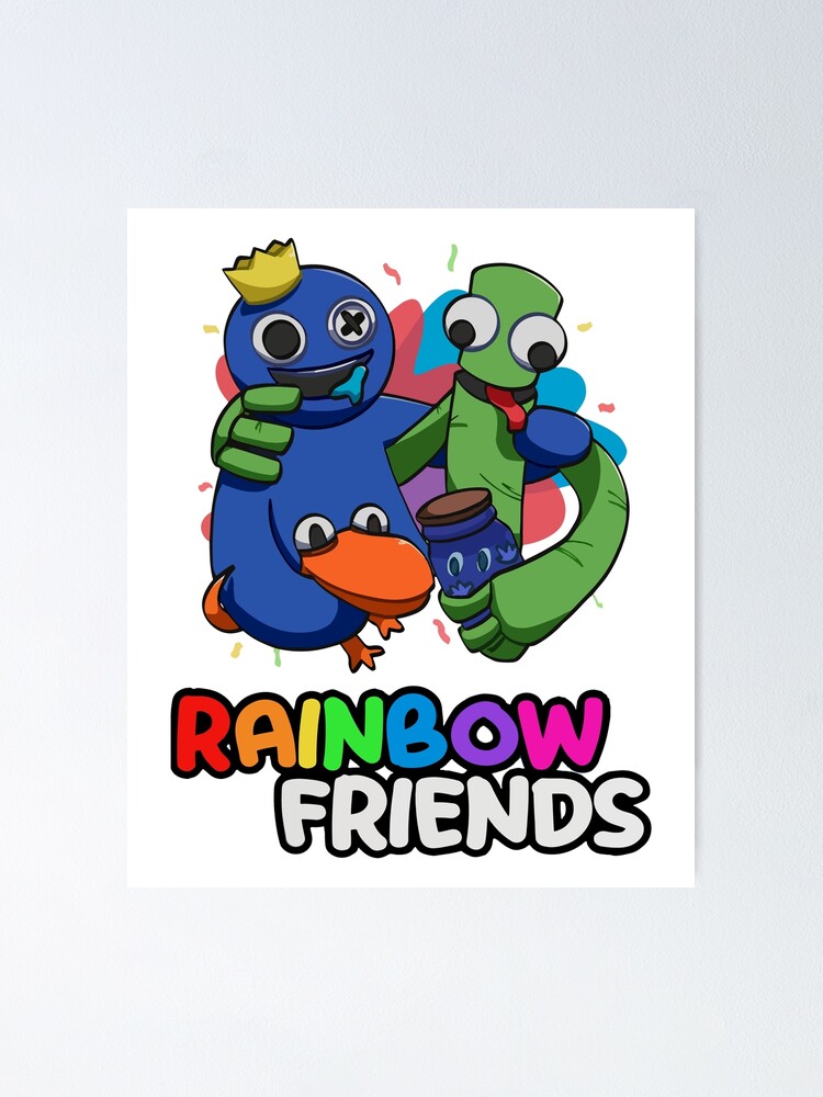 Rainbow Friends Hug it Out Poster for Sale by TheBullishRhino