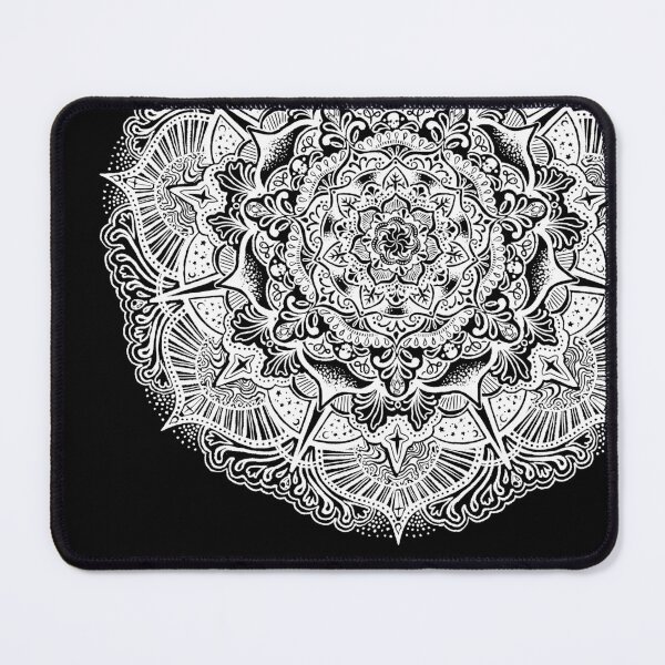 Item preview, Mandala Mephistopheles in White - Original Art by Kittie Peters designed and sold by Kittie Peters.