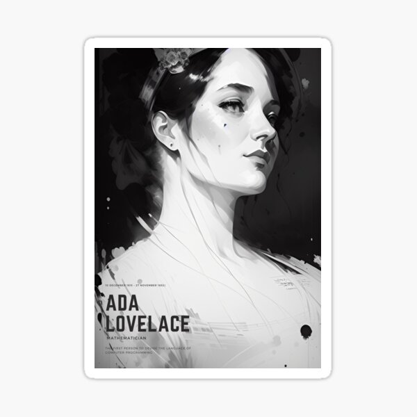 Artikel-Vorschau von Ada Lovelace von CallisC Arts, designt und verkauft von CallisC-Arts.