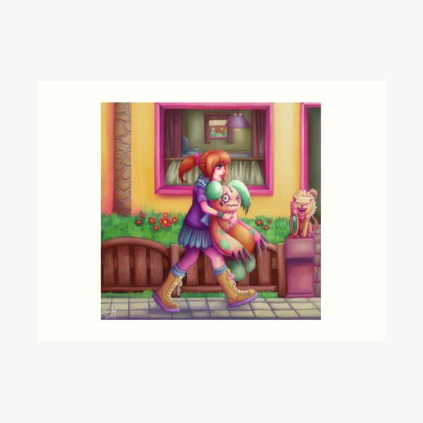 a walk Art Print
