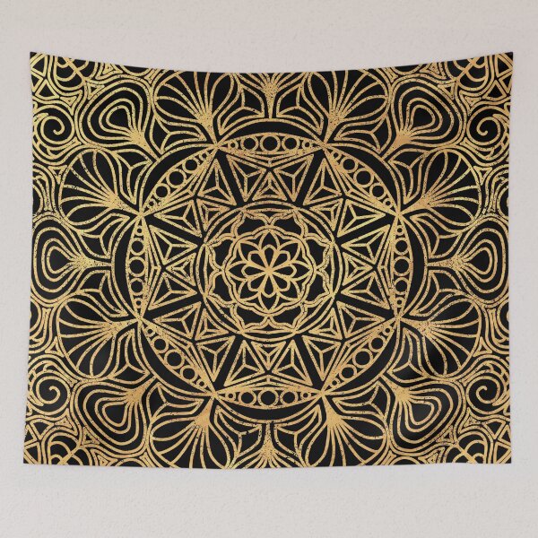 Item preview, Mandala art nouveau gold designed and sold by Line2Rhyme.