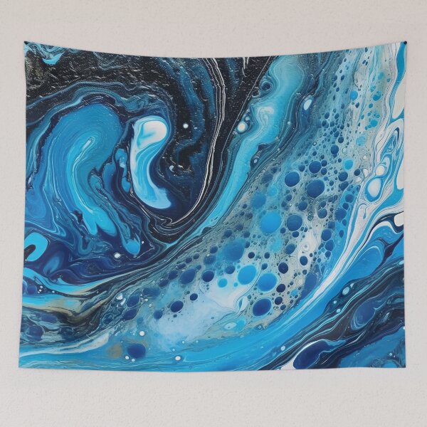 Item preview, Serene Cascade Chromatic Flow designed and sold by Paintings By Simon .