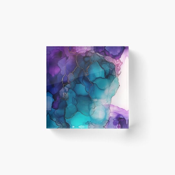 Aperçu de l'œuvre Grape Haze - Art abstrait à l'encre d'alcool créée et vendue par inkvestor.