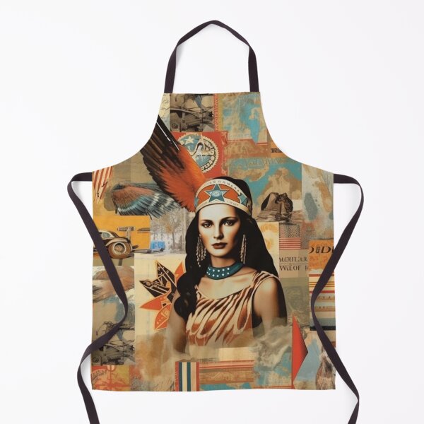 Item preview, America Beauty Retro Vintage Patchwork Collage Pattern of Americana designed and sold by BrandonArtWorld.