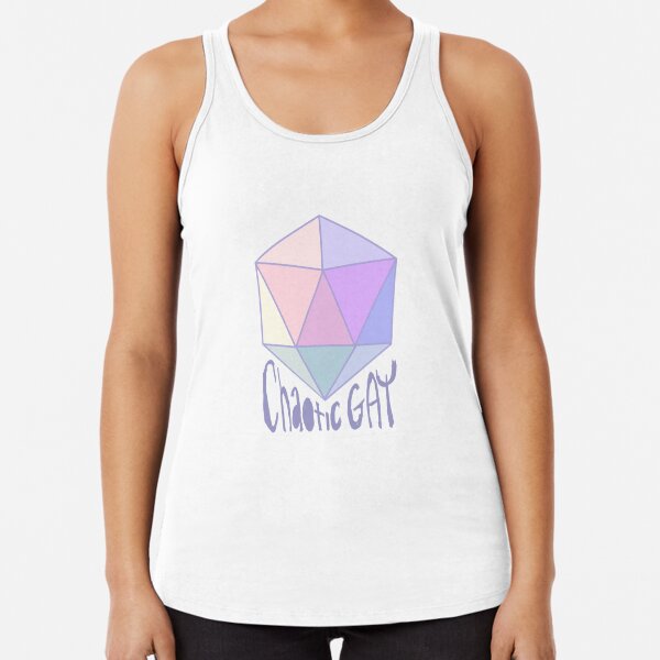 Chaotic Gay Racerback Tank Top