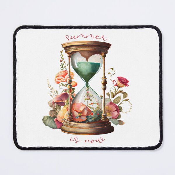 Item preview, Summer Is Now - Watercolour Hourglass and Flowers  designed and sold by CreativNode.
