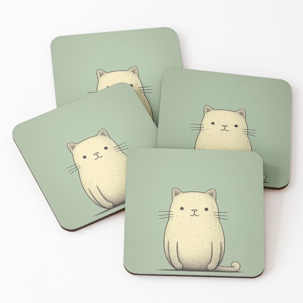 Item preview, Minimal Cat illustration, Bohemian, abstract, simple designed and sold by EmeraldeaArt.