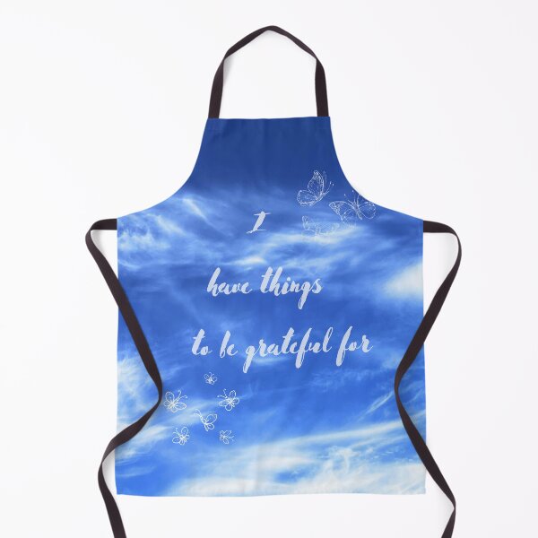 Item preview, I have things to be grateful for - blue and white designed and sold by Merethe Soltvedt.