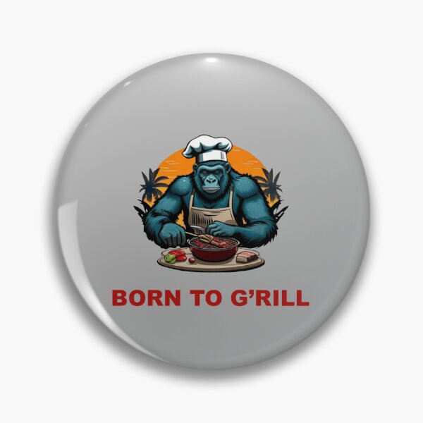 Item preview, Born to G'rill BBQ Master Fun Pun designed and sold by taiche.
