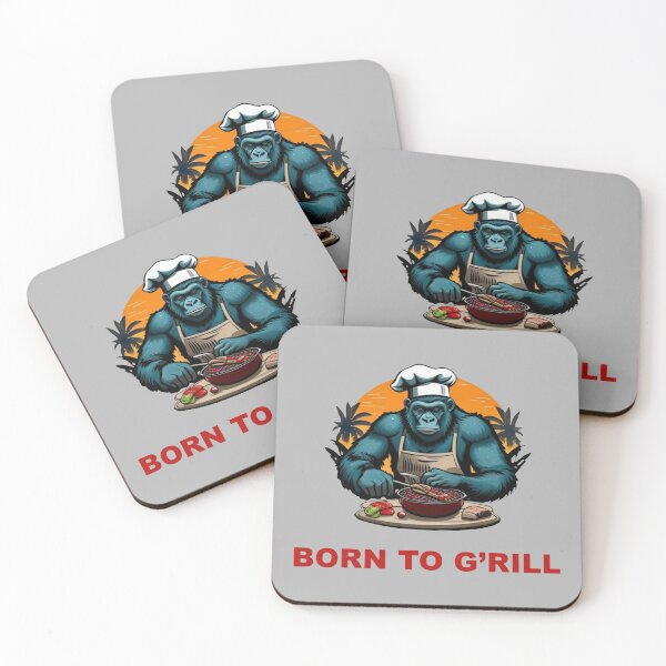 Item preview, Born to G'rill BBQ Master Fun Pun designed and sold by taiche.