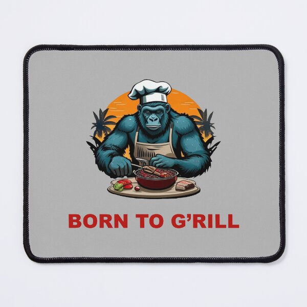 Item preview, Born to G'rill BBQ Master Fun Pun designed and sold by taiche.