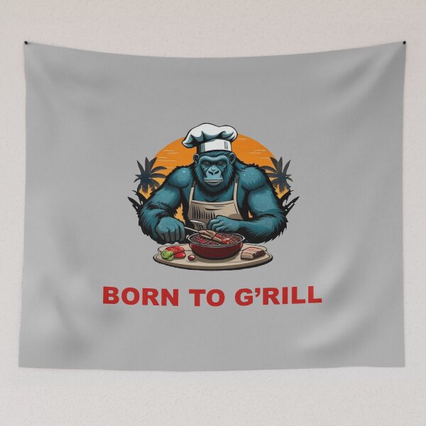 Item preview, Born to G'rill BBQ Master Fun Pun designed and sold by taiche.