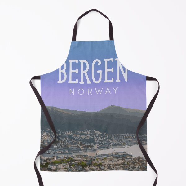 Item preview, Bergen, Norway (Aerial View) designed and sold by JingleSnitch.