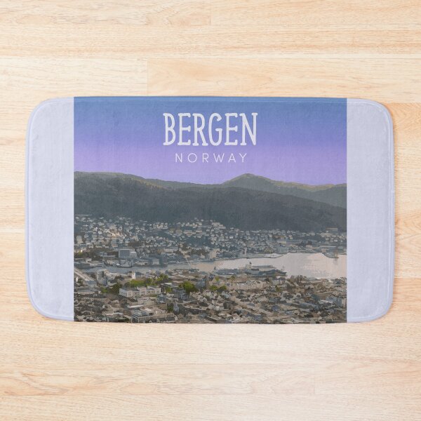 Item preview, Bergen, Norway (Aerial View) designed and sold by JingleSnitch.