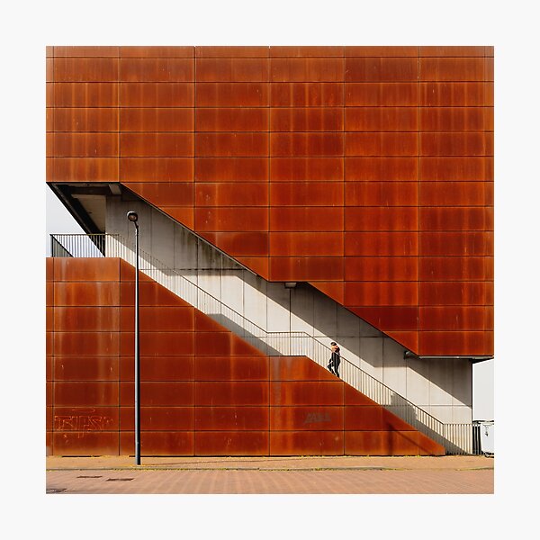 Rusty Block - Building Facade Photographic Print