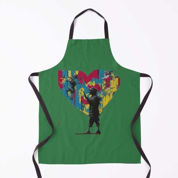 Item preview, Banksy , Gift for Lover, HeartGraffiti Art designed and sold by krishana3d.