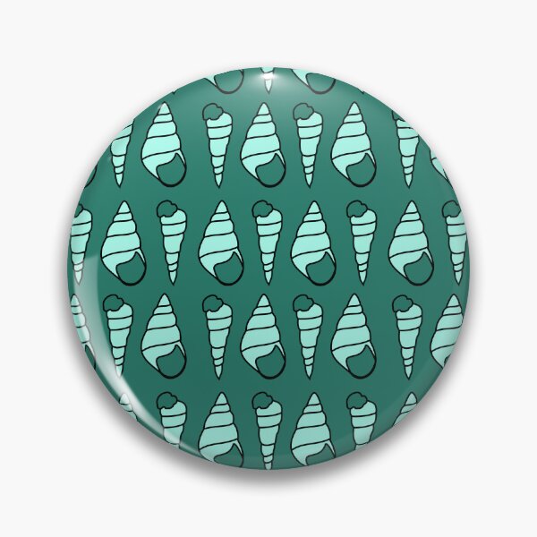 Item preview, Conch Shell: Light Blue on Teal designed and sold by TheScraggyBeard.