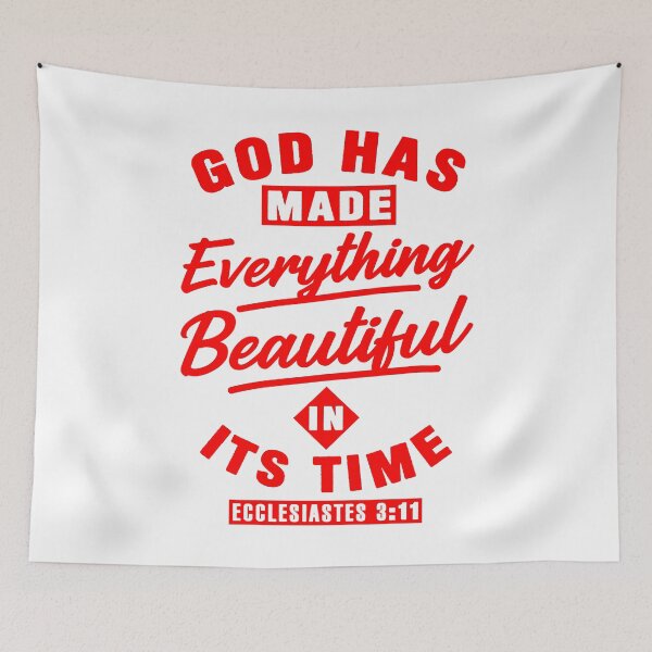 Item preview, Ecclesiastes 3:11 God Has Made Everything Beautiful In Its Time designed and sold by plushism.