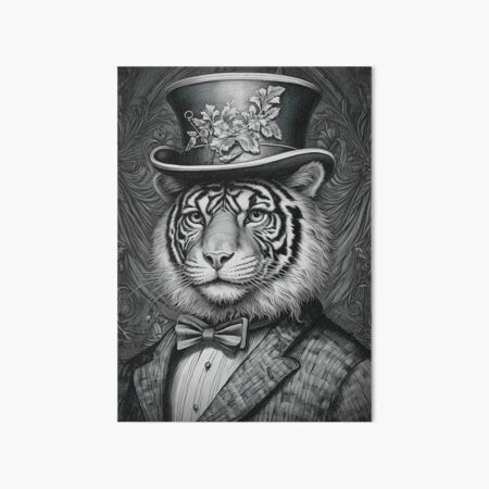 Item preview, Majestic Feline Elegance: A Tiger's Victorian Affair designed and sold by Retro Type.