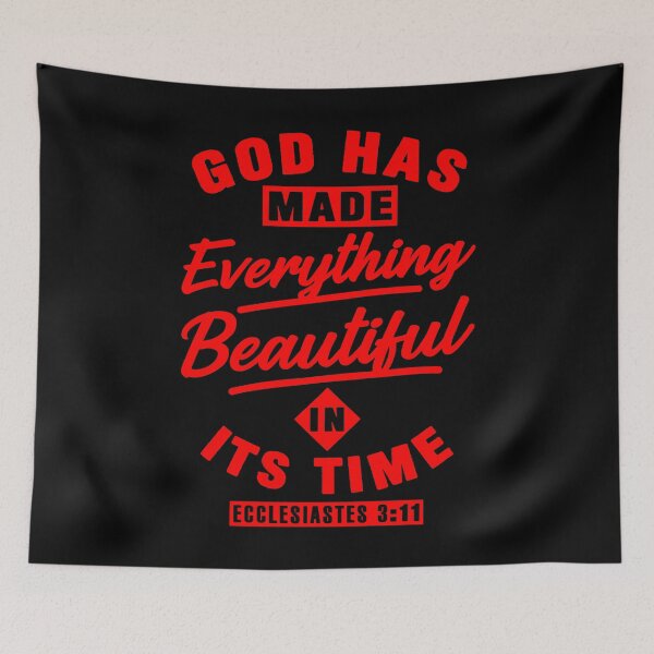 Item preview, Ecclesiastes 3:11 God Has Made Everything Beautiful In Its Time designed and sold by plushism.