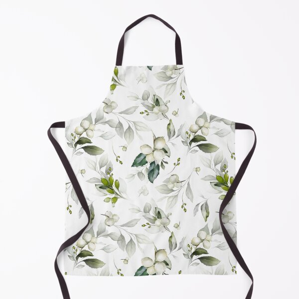 Item preview, Christmas leaves twigs and berries on a white background designed and sold by coshe.
