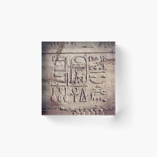 Item preview, hieroglyphs and cartouche of Thutmose IV, Karnak temple in Luxor, ancient Egypt vintage photography, egyptian temples designed and sold by art-of-egypt.