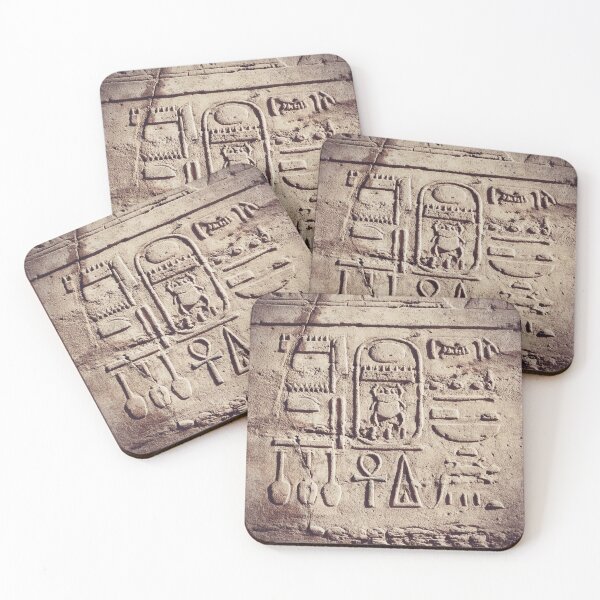 Item preview, hieroglyphs and cartouche of Thutmose IV, Karnak temple in Luxor, ancient Egypt vintage photography, egyptian temples designed and sold by art-of-egypt.