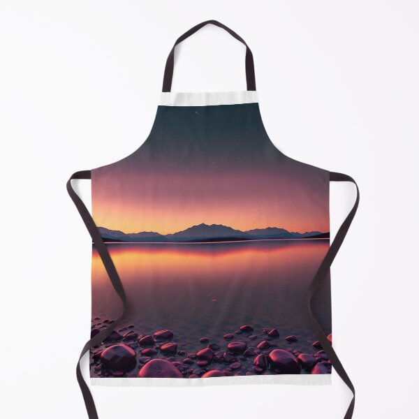 Item preview, A Tranquil Lake Reflecting the Stars Above, Rendered in a Minimalist Style, Ai Generated Art designed and sold by AiGens.