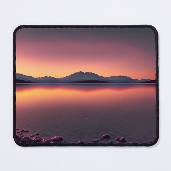Item preview, A Tranquil Lake Reflecting the Stars Above, Rendered in a Minimalist Style, Ai Generated Art designed and sold by AiGens.