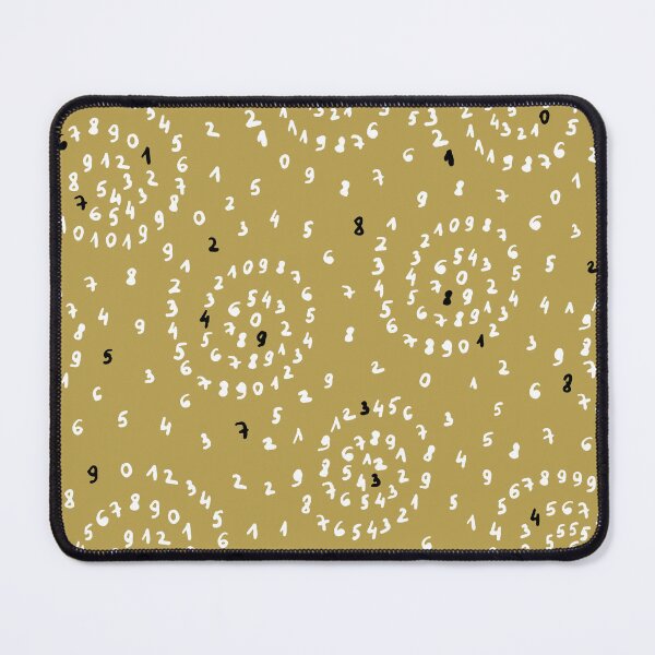 Item preview, numbers doodle, count to sleep,  Sweet dreams collection - mustard yellow designed and sold by RenattaZare.