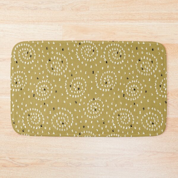 Item preview, numbers doodle, count to sleep,  Sweet dreams collection - mustard yellow designed and sold by RenattaZare.